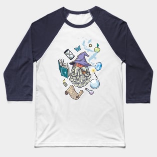 Wizard Portrait Baseball T-Shirt